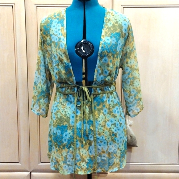 torrid Tops - 🔥Vintage TORRID Sheer Tie Front Fairy Top With Sparkle